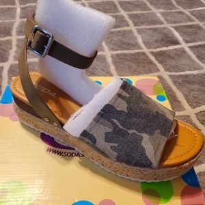 Espadrilles Flatform Wedge Sandals